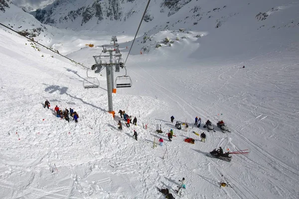 Squadra di soccorso Avalanch — Foto Stock