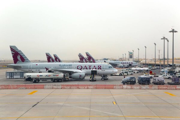 Aircrafts at Doha Airport