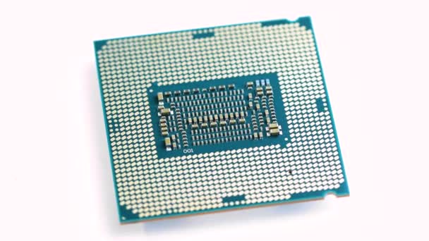 Primo piano CPU del computer — Video Stock