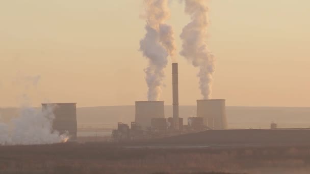 Power Plant Smoke — Stock Video