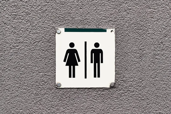 Panneaux de toilette pour hommes et femmes — Photo