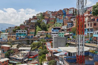 Medellin içinde Comuna 13 görünümü