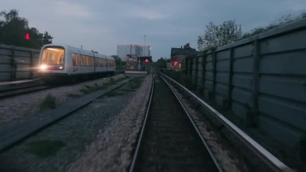 Pohled na cestu metrem — Stock video