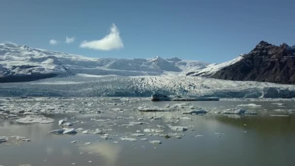 Glaciären på Island — Stockvideo