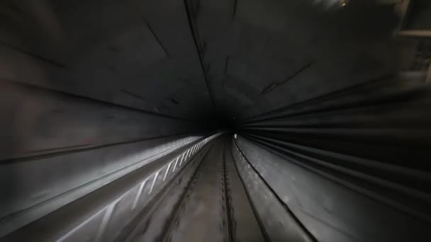 Tunnelbana resa Visa — Stockvideo