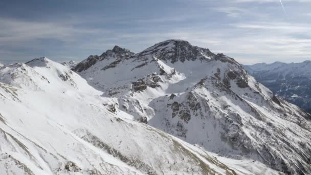 阿尔卑斯山中的山脉 — 图库视频影像