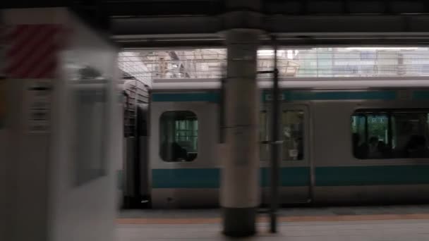 Lokale trein in Tokio — Stockvideo