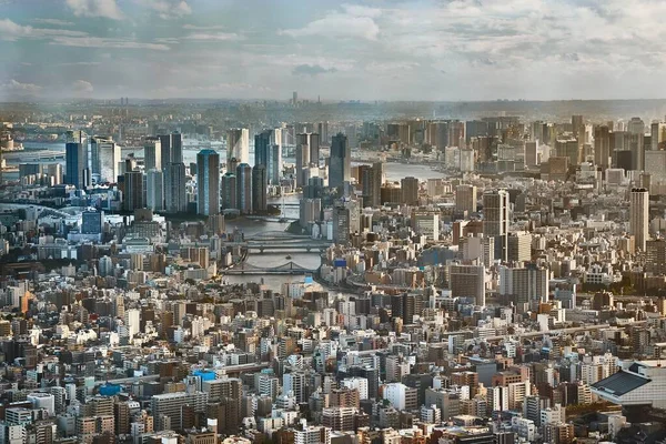 Tokyo vista dal centro dall'alto — Foto Stock
