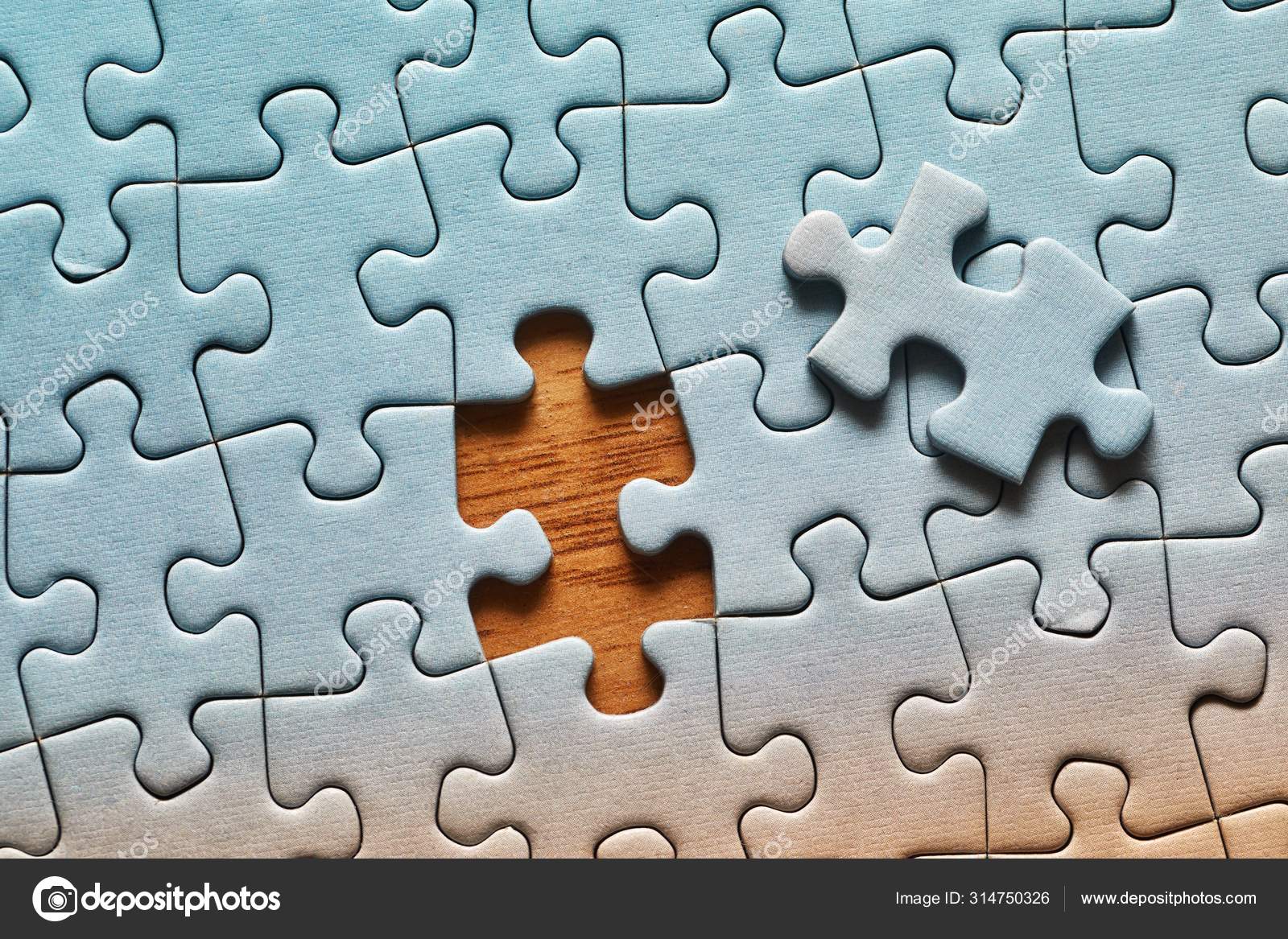One Perfect Puzzle Piece Stock Illustration - Download Image Now