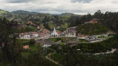 Cuenca, Ekvador, İHA 'dan hava görüntüsü