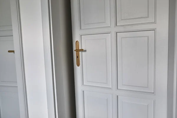 Bedroom Door Left Ajar — Stock Photo, Image