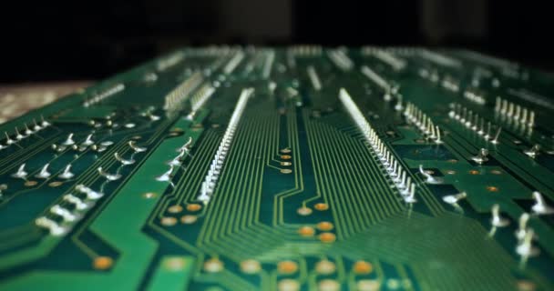 Circuit board panning — Stock Video