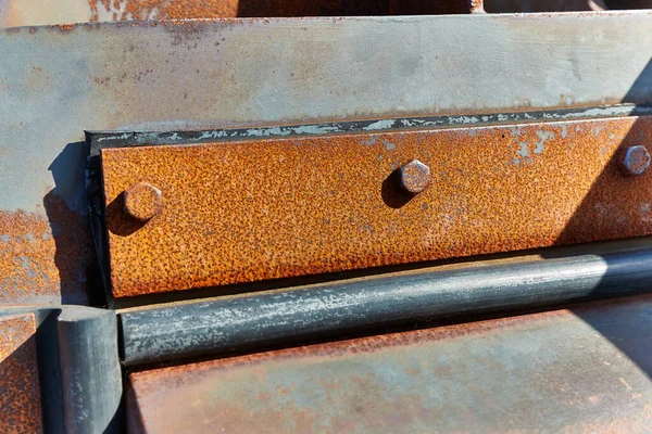 Ржавая промышленная металлическая структура — стоковое фото