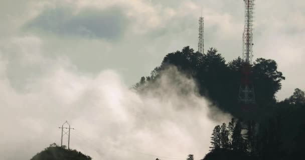 Wolken bewegen in de Andes — Stockvideo