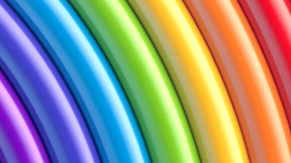 Arco iris colorido 3d vector ilustración — Vector de stock