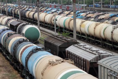 Tank nakliye petrol için demiryolu parça are.