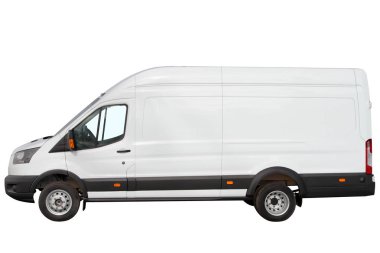 Modern beyaz minibüs.