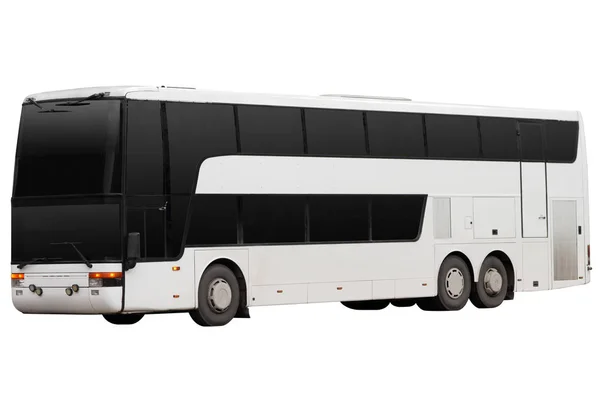 Double Decker Modern Bus Isolated White Background — Stock Photo, Image