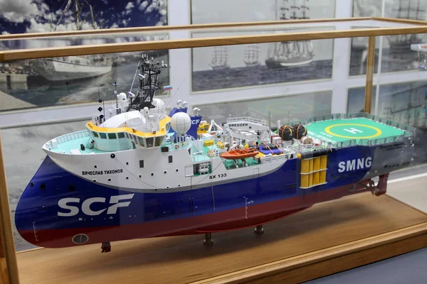 Sochi Rusland November 2018 Model Van Seismische Onderzoeksschip Vyacheslav Tikhonov — Stockfoto