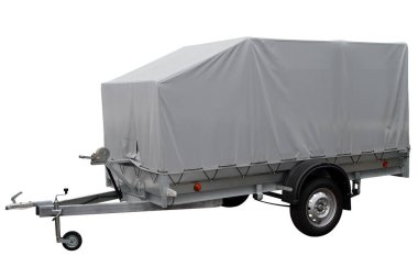 Tuval tente ile Modern Araba römork.