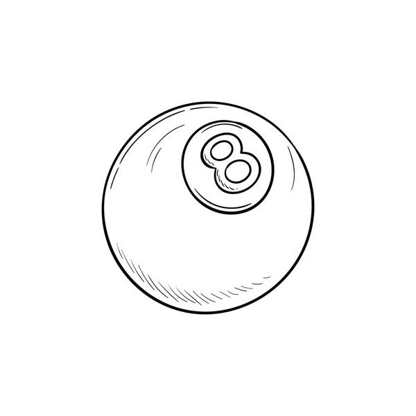 Иконка с нарисованным контуром из восьми шариков . — стоковый вектор