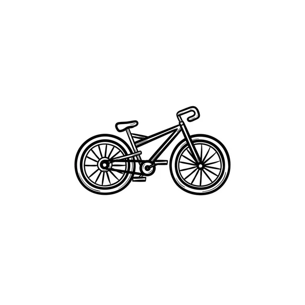 Bicicleta mão desenhada esboço doodle ícone . — Vetor de Stock