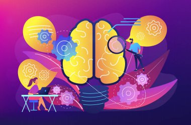 Thinkng kavramı vektör çizim.