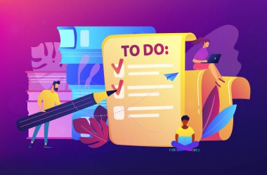 Görev yönetimi bu kavramı vektör çizim