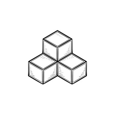 Sistem bölümü el çizilmiş anahat doodle simgesi.