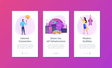 Şeylerin genel Internet akıllı şehir app arabirimi şablonu