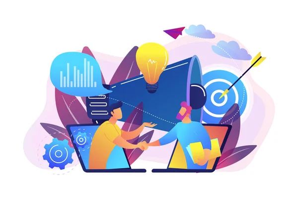 Collaboration concept vector illustration. — Stock Vector