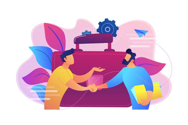 Partnership concept vector illustration. — Stock Vector