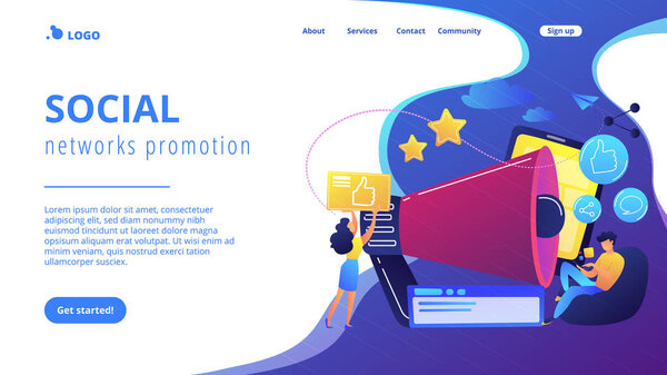 Концепция продвижения социальных сетей
.