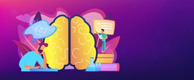 Alzheimer hastalığı konsepti afişi.