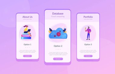 Büyük veri mimarisi app arabirimi şablonu.