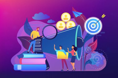 Hedef grup kavramı vektör çizim.