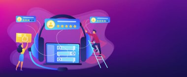 Müşteri geri bildirim kavramı banner başlığı.