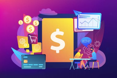 Çekirdek sistem kavramı vektör çizim bankacılık.