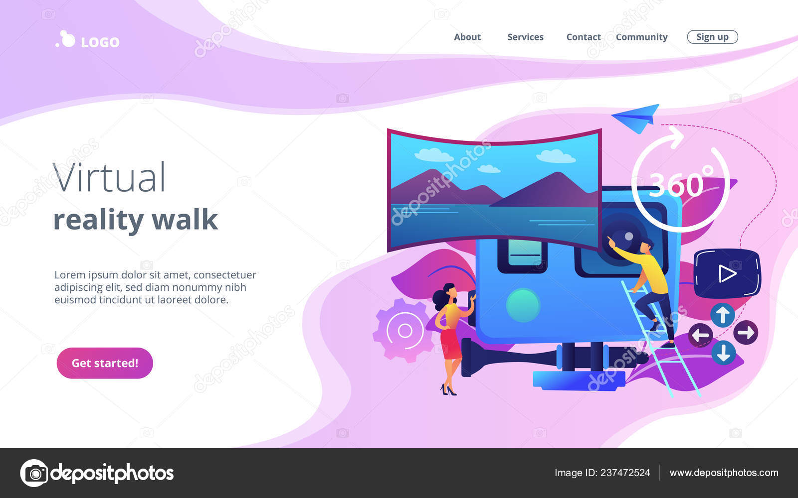 Virtual Tour Website Template Virtual Tour Website Template