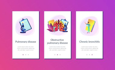 Obstrüktif akciğer hastalığı app arabirimi şablonu.