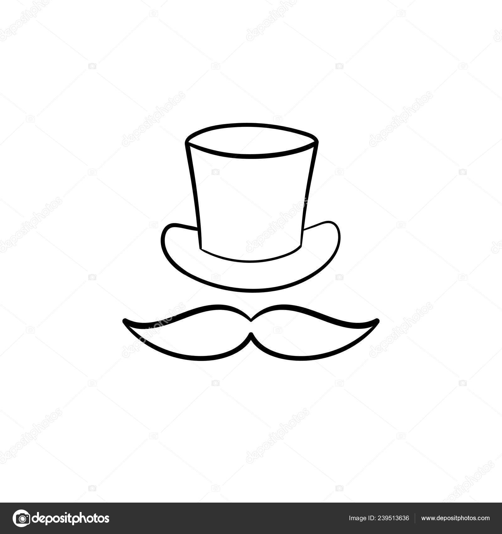 top hat outline