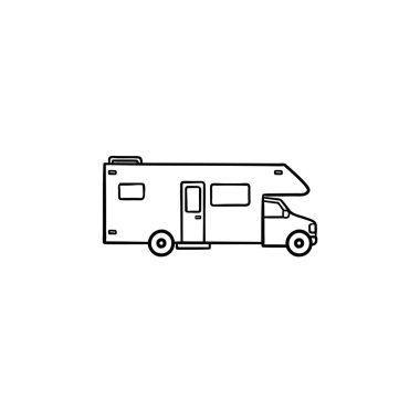 Eğlence araç el çizilmiş anahat doodle simgesi.