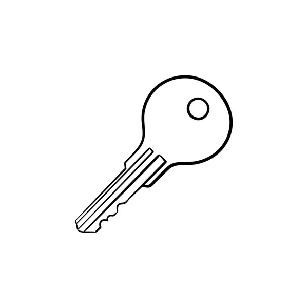 钥匙手绘轮廓涂鸦图标. — 图库矢量图片