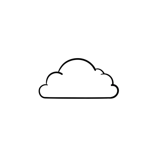 Cloud hand drawn outline doodle icon. — Stock Vector