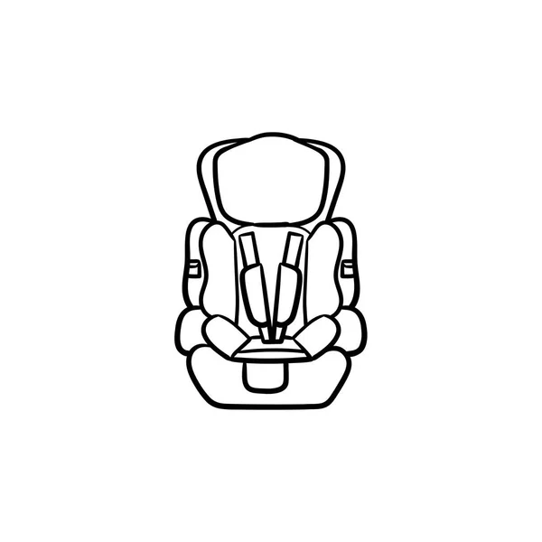 Assento do carro bebê mão desenhada esboço doodle ícone . —  Vetores de Stock