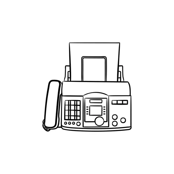 Fax machine doodle Vector Art Stock Images Depositphotos