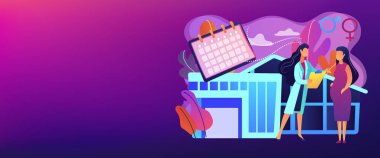 Annelik hizmetleri kavramı afişi başlığı.