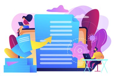 Dijital dönüşüm kavramı vektör çizim.