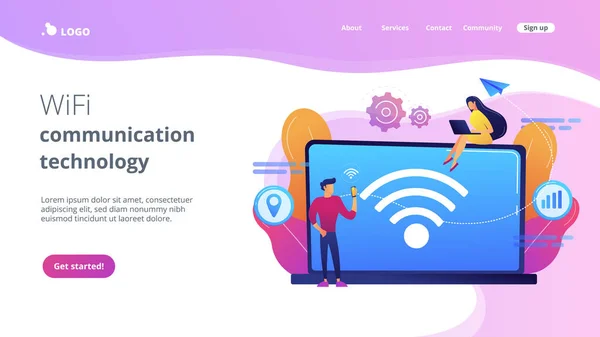 Konzept Landing Page. — Stockvektor