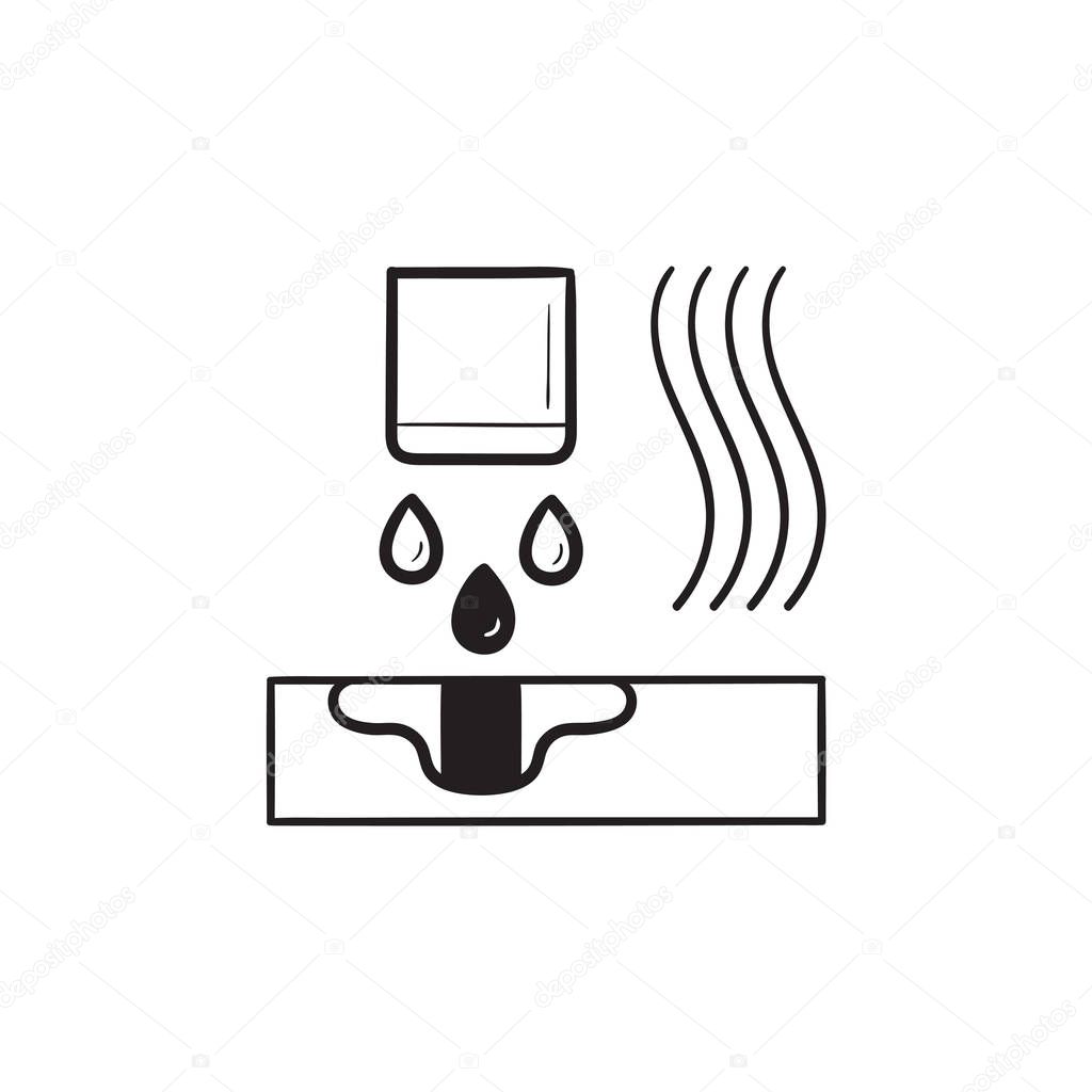 Multi jet fusion technology hand drawn outline doodle icon.